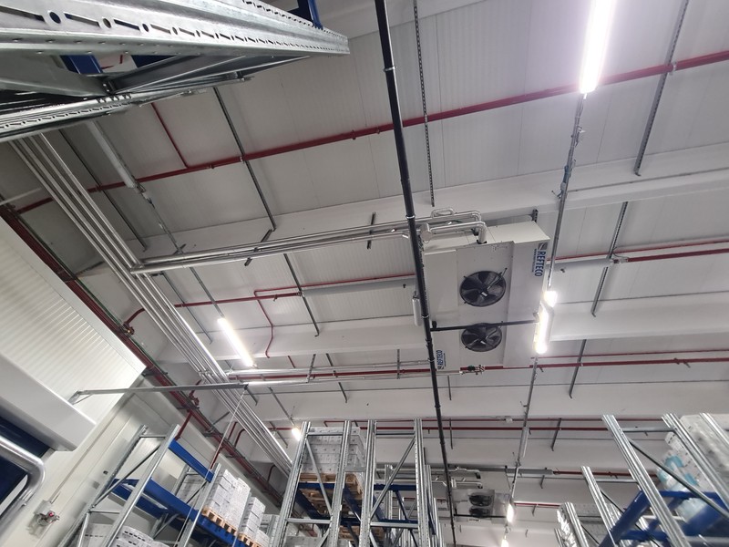 Refteco CO₂ unit coolers and evaporators for transcritical industrial refrigeration